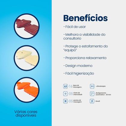 Imagem de Esteira Odontoflex Massageadora Odontológica Para Dentista Azul Claro