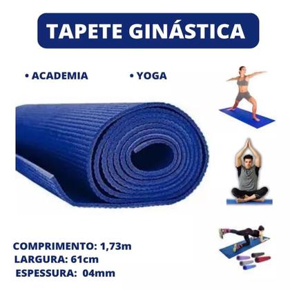 Imagem de Esteira Tapete Antideslizante Treinos Pilates Ginastica Yoga