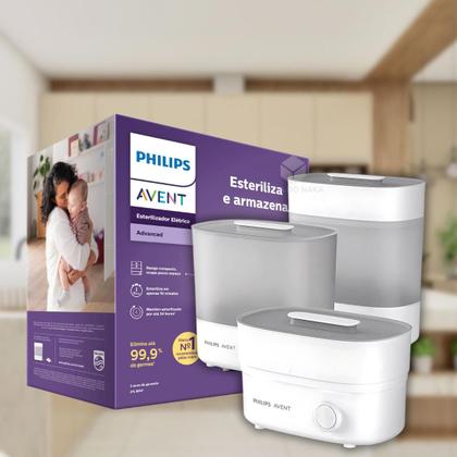 Imagem de Esterilizador Philips Avent SCF291/00 Elétrico a Vapor 110V 6 Mamadeiras e Chupetas