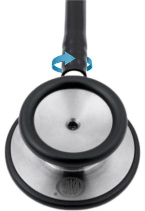 Imagem de Estetoscópio Adulto Duplo Inox Preto Eternity Es1501 BIC