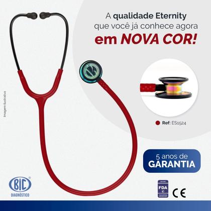 Imagem de Estetoscópio BIC Eternity Adulto e Pediátrico Inox Duplo - Cores Variadas