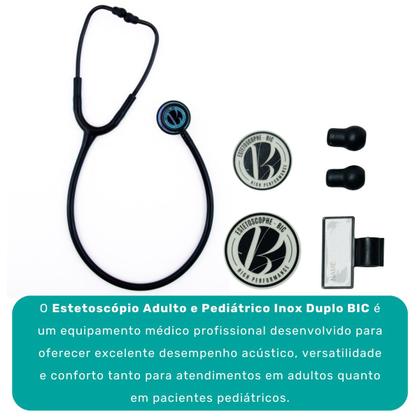 Imagem de Estetoscópio Bic Eternity Iii Duplo Black Rainbow Preto