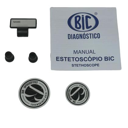 Imagem de Estetoscópio Bic Eternity Inox Duplo - Total Black