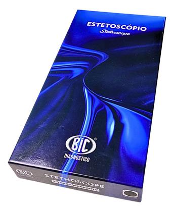 Imagem de Estetoscópio Inox Duplo Adulto Infantil All Black Eternity III Bic