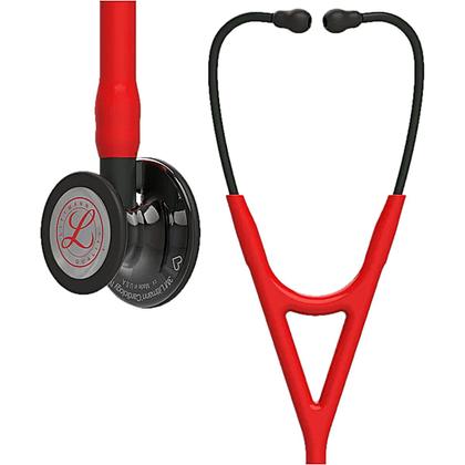 Imagem de Estetoscópio Littmann Cardiology IV Vermelho e Smoke 6182