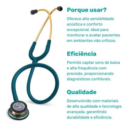 Imagem de Estetoscópio Littmann Classic III 3M