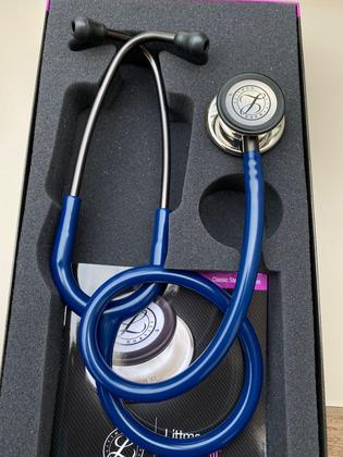 Imagem de Estetoscópio Littmann Classic III 5863 Navy Blue Mirror - 3M