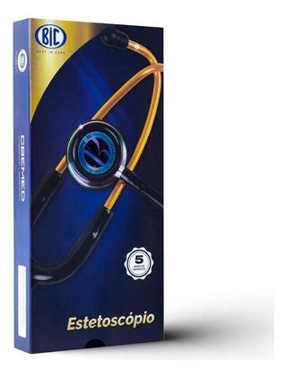 Imagem de Estetoscopio Médico Inox BIC Eternity III Preto Raibow Ausculta Alta Qualidade