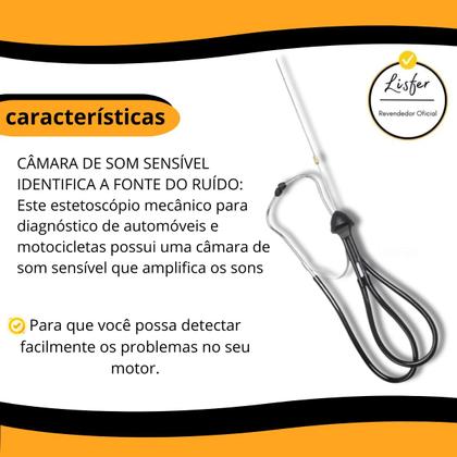 Imagem de Estetoscópio Para Diagnóstico Cilindro Do Motor - Lisfer