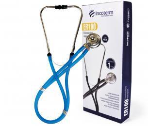 Imagem de Estetoscópio Rappaport Azul Er100 Incoterm