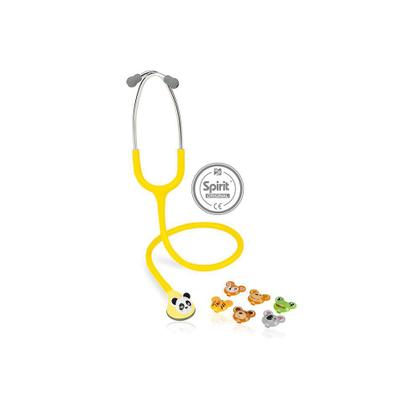 Imagem de Estetoscópio Spirit MD Master Lite Animal Pediátrico Amarelo - Bichinhos