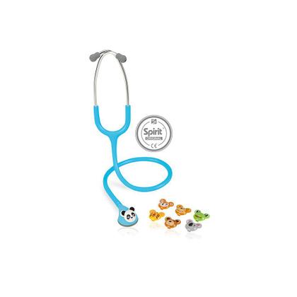 Imagem de Estetoscópio Spirit MD Master Lite Animal Pediátrico Azul - Bichinhos
