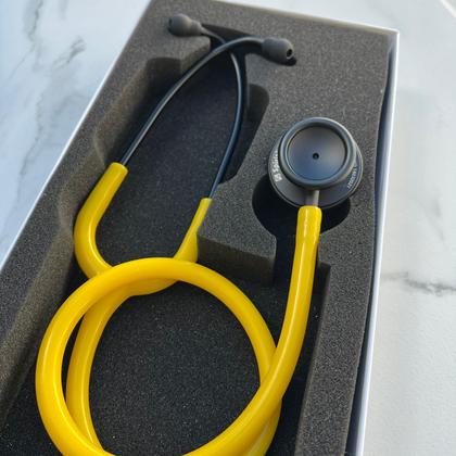 Imagem de Estetoscópio Spirit MD Professional Adulto Black Edition Amarelo