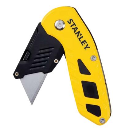Imagem de Estilete Compacto Dobrável Stanley de Bolso Retrátil Pequeno Profissional STHT10424