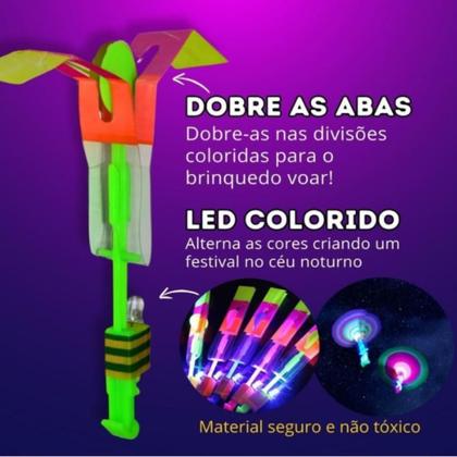 Imagem de Estilingue Com Luz De Led Voador Brinquedo Lançador