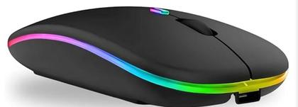 Imagem de Estilo Compacto: Mouse Sem Fio Bluetooth De 2,4 Ghz