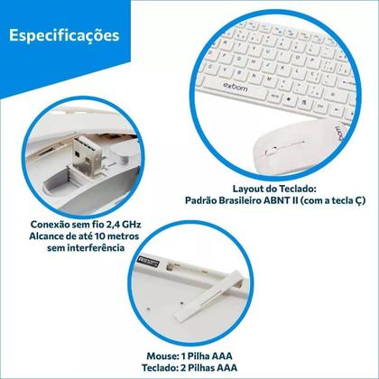 Imagem de Estilo E Ergonomia: Combo Teclado E Mouse Pro Wireless