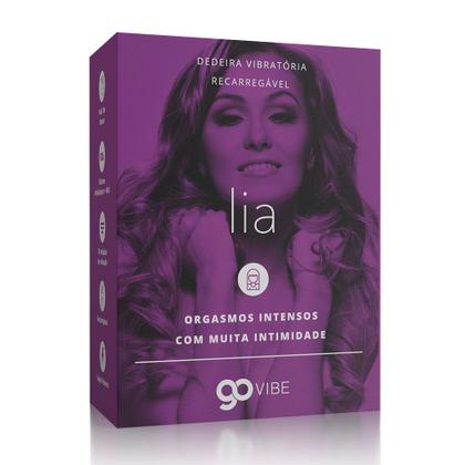 Imagem de Estimulador Dedeira Vibratória Recarregável Go Vibe Lia - A Sós
