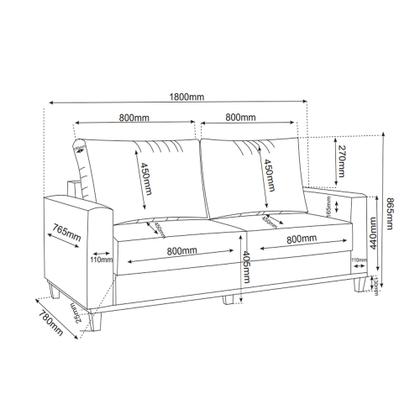Imagem de Estofado Gael Azul