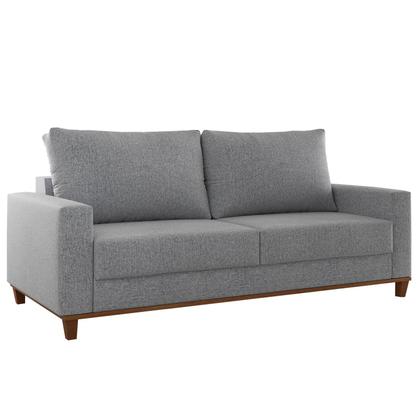 Imagem de Estofado Gael Living 3 Lugares 2 Almofadas Soltas Linho Inox