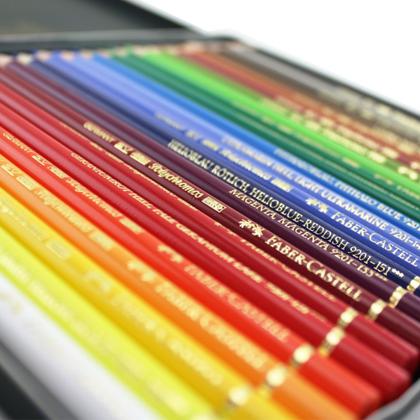 Estojo 110024 Lapis Polyc. Met C/24 - FABER CASTELL Imagem de Estojo 110024 Lapis Polyc. Met C/24