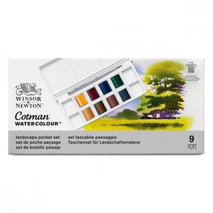Imagem de Estojo Aquarela Cotman Paisagem Winsor & Newton 8 Cores