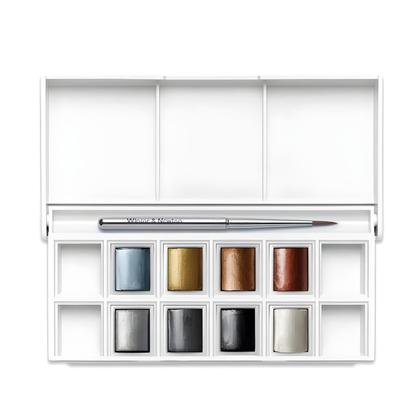 Imagem de Estojo Aquarela Metallic Pocket Set Winsor & Newton 09 Pçs