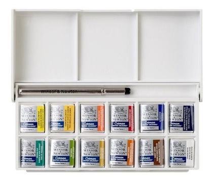 Imagem de Estojo Aquarela Winsor & Newton Cotman Pocket 14 Peças