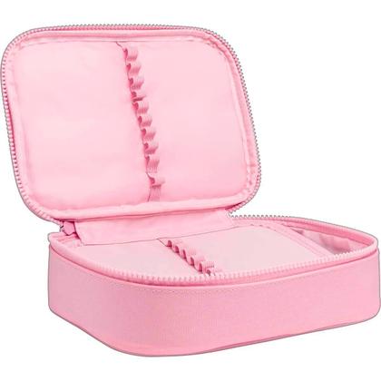 Imagem de Estojo Box Academie 100 Pens Happy Rosa Liso Tilibra