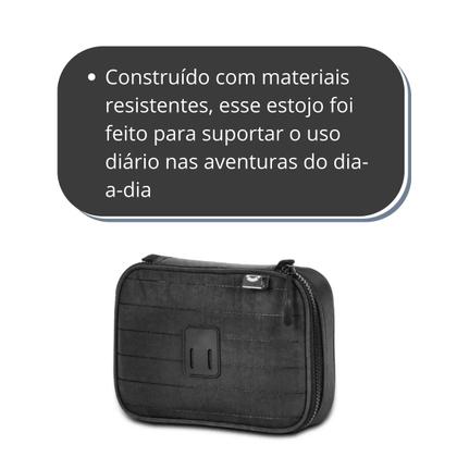 Imagem de Estojo Box Authentic Grande P/ 100 Pens Escolar C/ 36 Elásticos - Super Espaçoso E Resistente - Clio