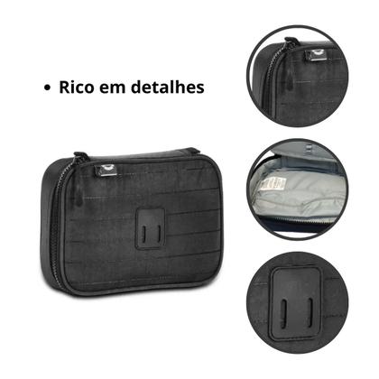 Imagem de Estojo Box Authentic Grande P/ 100 Pens Escolar C/ 36 Elásticos - Super Espaçoso E Resistente - Clio