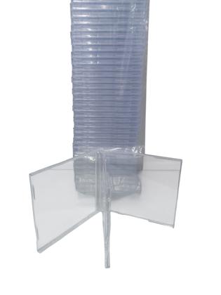 Imagem de Estojo Box Cd Acrílico Cristal DUPLA 5 PEÇAS