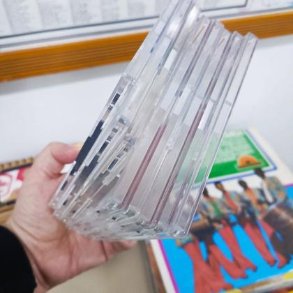 Imagem de Estojo Box Cd Acrílico Cristal Slim 14 peças