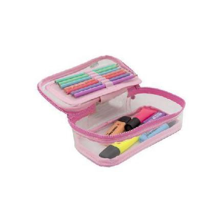 Imagem de Estojo box cristal 50 pens rosa bebê sabra