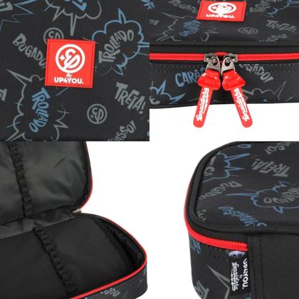 Imagem de Estojo Box Enaldinho 36 Elásticos Escolar Juvenil Meninos