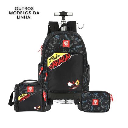 Imagem de Estojo Box Enaldinho 36 Elásticos Escolar Juvenil Meninos