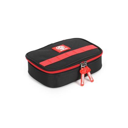 Imagem de Estojo Box Enaldinho 36 Elásticos Meninos Escolar - Vermelho