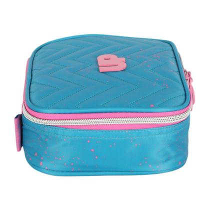 Imagem de Estojo Box Escolar Infantil Azul Claro Com Rosa Up4you