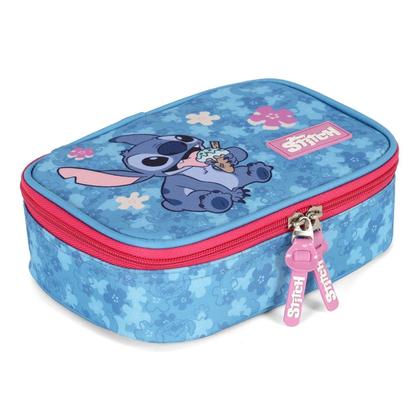 Imagem de Estojo Box Escolar Juvenil Stitch Angel PINK