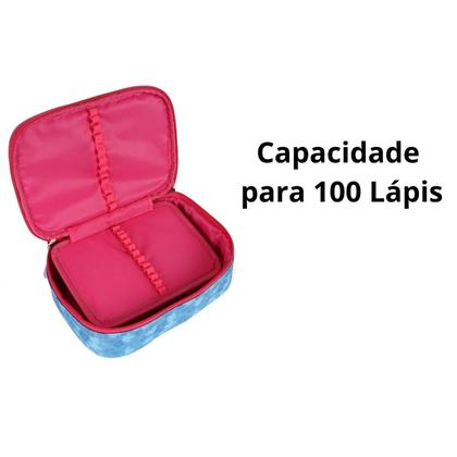 Imagem de Estojo Box Escolar Juvenil Stitch Angel PINK