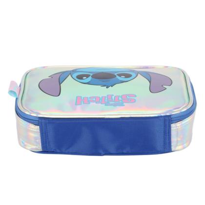 Imagem de Estojo Box Luxcel Lilo Stitch Holográfico Prata Menina
