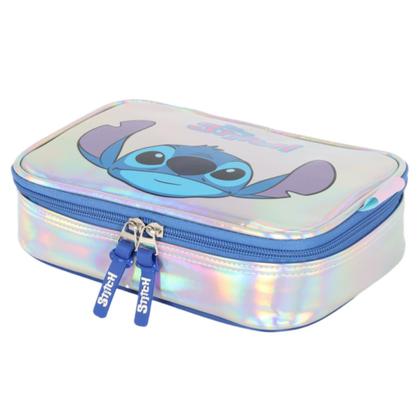 Imagem de Estojo Box Luxcel Lilo Stitch Holográfico Prata Menina