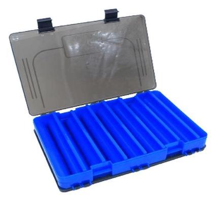 Imagem de Estojo Caixa Pesca Duplo P/ Iscas Artificiais Anzol Girador