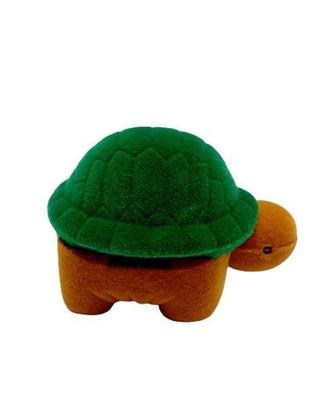 Imagem de Estojo Caixinha Veludo Formato Tartaruga Para Jóias