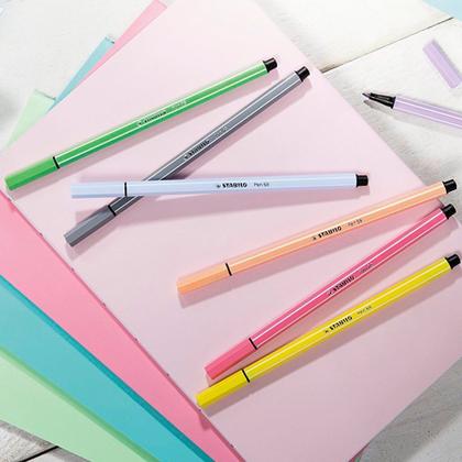 Imagem de Estojo Caneta Pen 68 com 8 cores Pastel - Stabilo