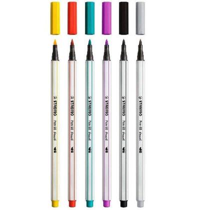 Imagem de Estojo Caneta Stabilo BRUSH 68 6 Peças 46.9222