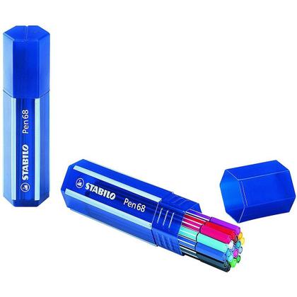 Imagem de Estojo Caneta Stabilo Pen 68 C/20 Cores 1.0mm 6820-1