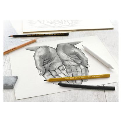 Imagem de Estojo Carvão Faber Castell Sketch Set Creative Studio 7 Pçs