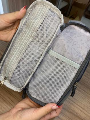 Imagem de Estojo Case Box Vertical 2 Divisórias Escolar Juvenil