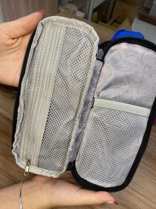 Imagem de Estojo Case Box Vertical 2 Divisórias Escolar Juvenil